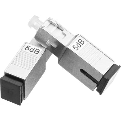 5PCS SC UPC 5bd Simplex mode fiber optic Attenuator SC 5 dB metal male Fiber Attenuator FTTH attenuator