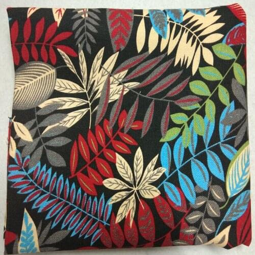 50x140cm Thick & Tough African Leaves leaf Printed Canvas Cotton Fabric Africa Patchwork tablecloth curtain pillow Home Decor