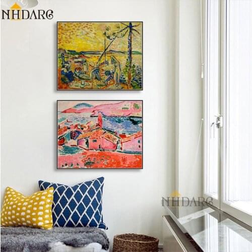 Matisse Abstract Art Classic Red Yellow Combination Decorative Painting Giclee Print Poster Wall Picture Home Decor
