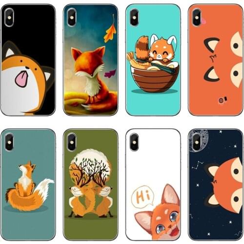 Accessories Phone Case Cute cartoon animal fox For Xiaomi Mi 11 Note 10 10T 9 9T 8 Pro A2 Lite A3 A1 Poco F1 F2 M3 X3 NFC
