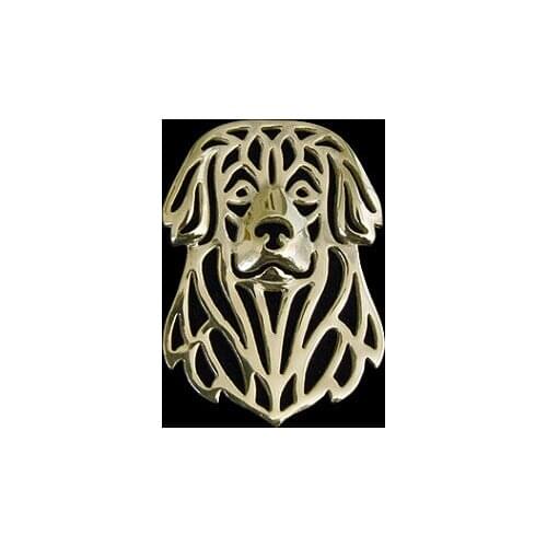 New Design Classic Animal Leonberger Dog Broche Gold Silver Color Designer Brooch For Men Overwatch Gift For Friend Father