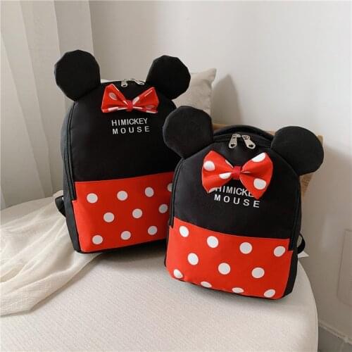 Disney Mickey Minnie childrens cartoon school bag baby small school bag backpack cartoon backpack missing bag