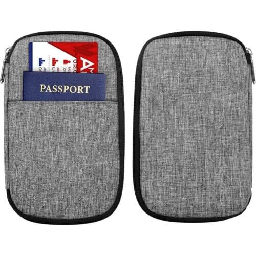 Travel Storage Passport Cover Organizer Money Bag Multifunction Credit ID Card Holders Cash Wallet Business Card Holder