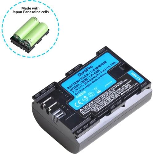 2040mAH LP-E6 LP-E6N LP E6 Camera Battery Made With Japan Cells for Canon LP-E6 EOS 5DS 5D Mark II III 6D 7D 60D 60Da 70D 80D