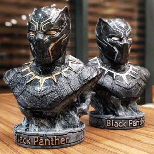 Hasbro Avengers Super Hero Black Panther Bust Resin Action Figure Decoration Model Statue Toy 36cm