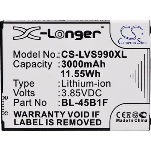 CameronSino for LG V10 VS990 H960 H960YK H968 Dual SIM H900 H901 H962 H962 H968 H961N VS990 V10 BL-45B1F battery