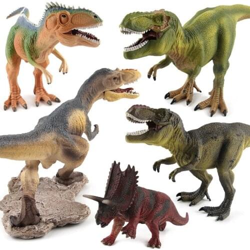 Jurassic World Classic Simulation Dinosaurs Model Toys Tyrannosaurus Rex Yutyrannus Pentaceratops Action Figure For Kids Gifts