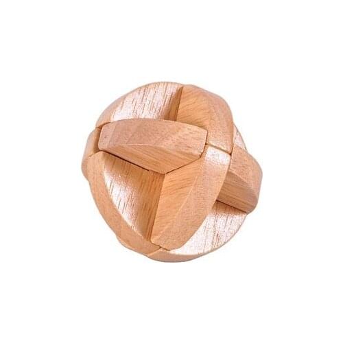 Classic IQ Mind Brain Teaser Wooden Burr Puzzles Game for Adults Children