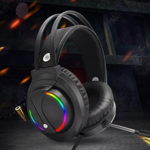 Music Gaming Headset Surround Sound with Mic Earphones USB 7.1 &3.5mm Wired RGB Back Light Game Headphones High Sound Quality