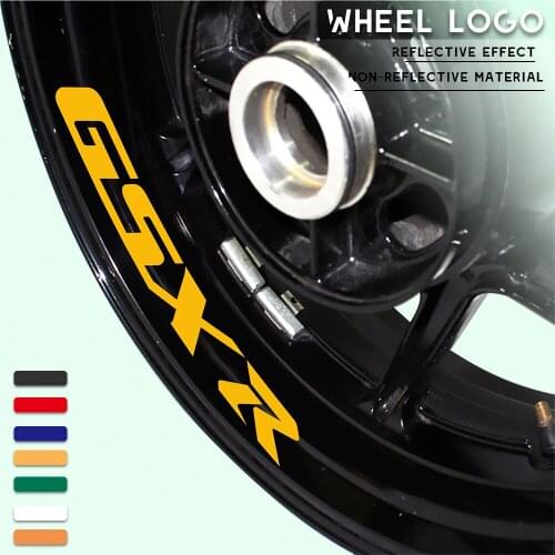 New Motorcycle Modified Wheel MOTO Sticker Waterproof Reflective Wheel Decal Color Wheel Side Strip for SUZUKI GSXR