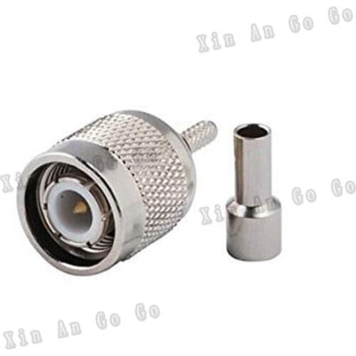 Wholesale 100pcs TNC Crimp Plug connector for RG316 RG174 LMR100 cable freeshipping