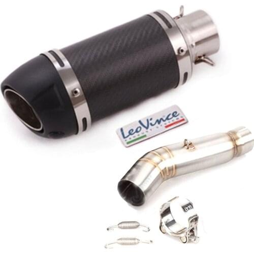 Motorcycle Full Exhaust System Connect Middle Pipe with Sticker Stainless Steel Exhaust Muffler For Honda CBR500 CBR500R