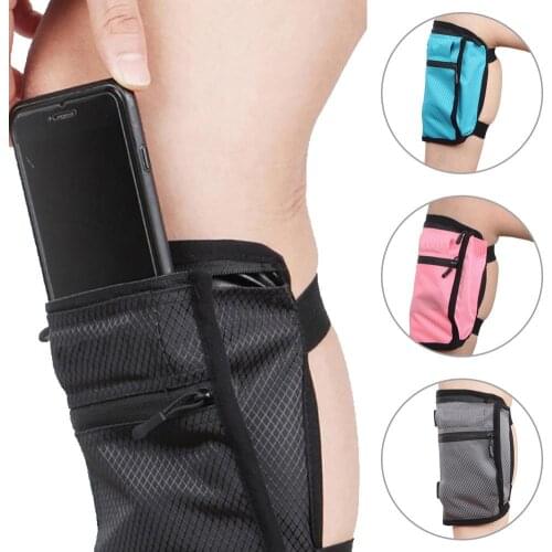 Portable Outdoor Running Sports Invisible Breathable Mobile Hanging Waist Storage Pouch Leg Bag Women Mens Outdoor Phone Bag