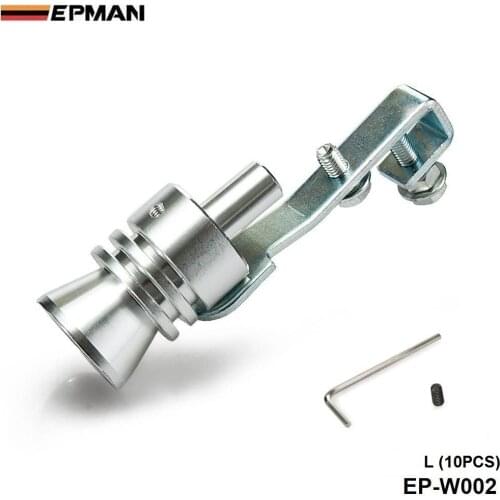 Size L Turbo Whistle Bov Sound Simulator Blow Off Muffler Exhaust Tip Pipe 10PCS/LOT EP-W002