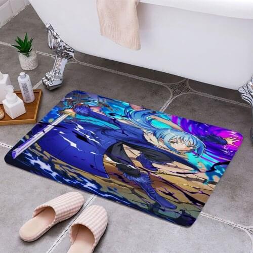 Rimuru Tempest Anti-slip Doormat Vacuuming Water Absorbing Kitchen Bedroon Bath Floor Mats Home Entrance Home Decora