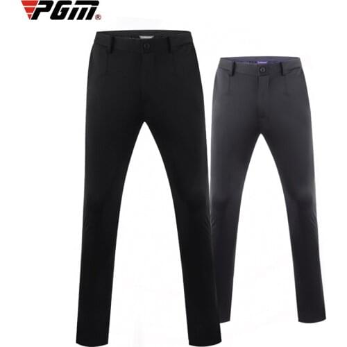 PGM Men Autumn Winter Golf Pants High-elastic Full Length Pants Thicken Keep Warm Golf Pants Sportswear D0838
