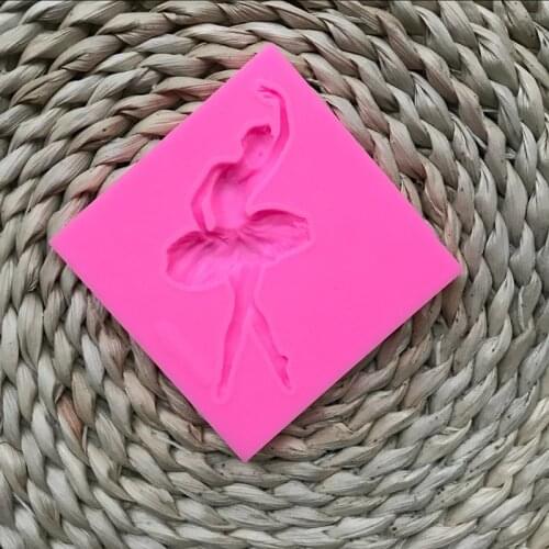 Ballet girl Handmade soap silicone mold , silica gel mould,silicon candle moulds,for cake decoration tools