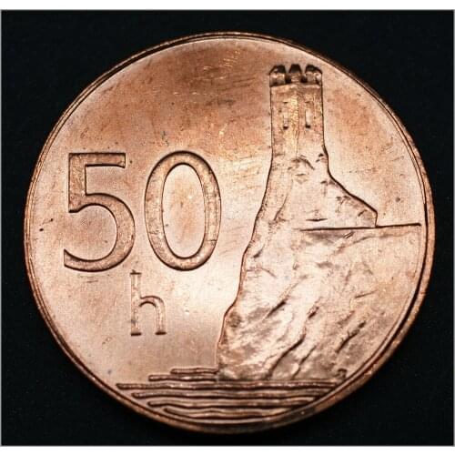Slovakia 50 Helle Coins Europe New Original Coin Commemorative Edition 100% Real Rare Eu Random Year