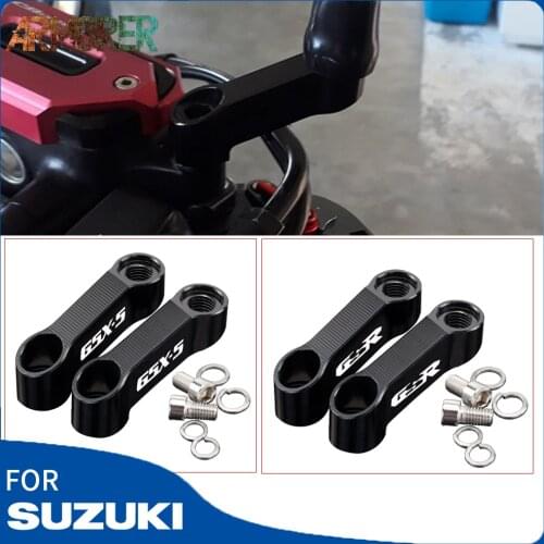 Rearview Mirrors Extension Riser Extend Adapter For Suzuki GSXS 750/1000/1000F GSR400 GSR600 GSR 750 Motorcycle Accessories