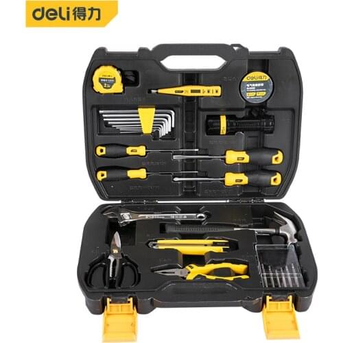 Deli 27 Pieces Of Comprehensive Tools Set Telecommunication Maintenance Multi-functional Electronic Home Decoration Emergency