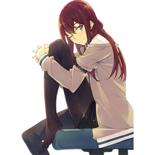 Steins Gate Anime Vinyl Hot Car Sticker for Car Body Window Bumper Decals Sexy Graphic