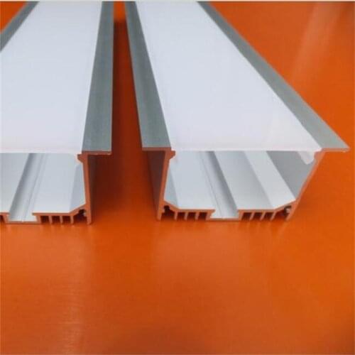 YANGMIN 10-25m/lot Free Shipping 3.3ft/1M 70x32mm Silver U-Shape Internal Width 39mm LED Aluminum Channel System with Cover