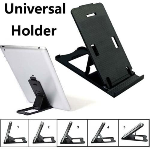 YKSPACE High Quality Black Adjustable Tablet PC Stand mobile phone pad holder for iPhone Samsung Huawwei iPad Mini Air Tablet pc