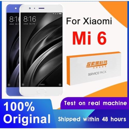 100% Original For 5.15" Xiaomi Mi 6 LCD Display Touch Screen Digitizer Assembly For Xiaomi Mi6 Display Replacement With Frame