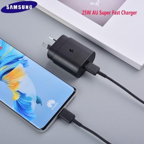 25W AU Plug Samsung Mobile Phone Wall Charger Power Adapter PD Charging For Samsung Note 10 Plus 5G note20 A71 A91 S20 Ultra