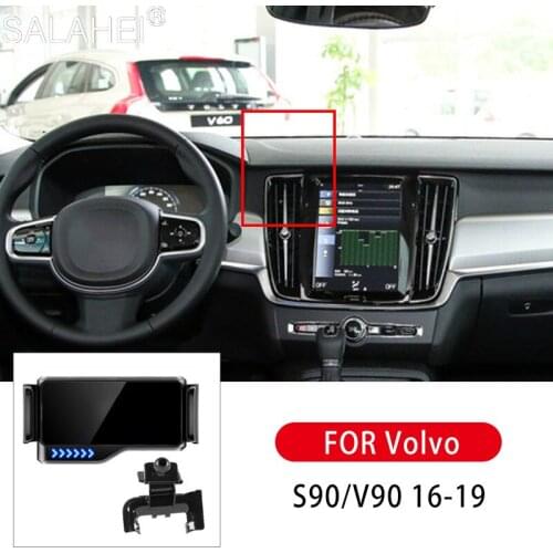 360 Degrees New Car Phone Holder Air Vent Stand Auto Support for Auto Grip Mobile Phone Fixed Bracket For Volov S90/V90 16-19
