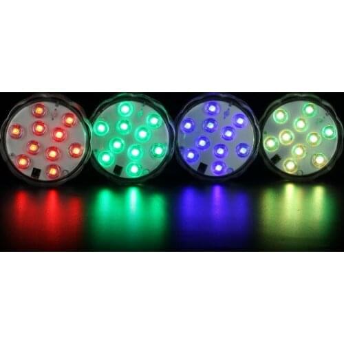 4pcs Wedding Decoration Remote Control Submersible LED Party Tea Table Mini Light With Battery For Marriage Halloween Christmas