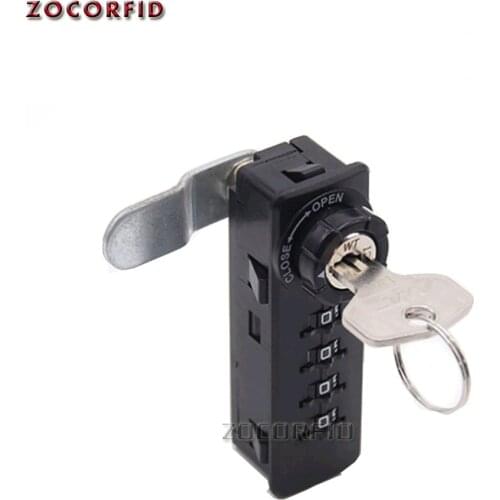 4 digits Combination Drawer password Lock 4 Dial Without Maser Key , Drawer Cabinet Lock