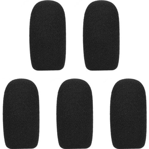 5pcs Mini Microphone Windscreens Mic Foam Covers for Lapel Lavalier Headset Microphone Accessaries