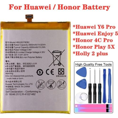 HB526379EBC Battery For Huawei Y6 Pro / Enjoy 5 / Honor 4C Pro / Honor Play 5X / Holly 2 plus TIT-L01 TIT-TL00 -CL00 TIT-CL10