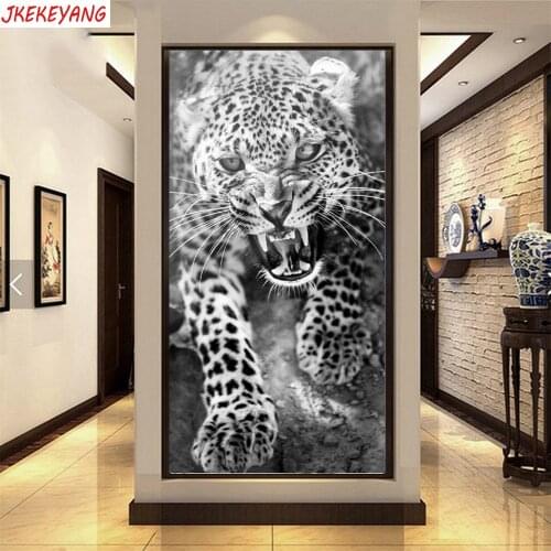 Large 5D DIY square/round Diamond painting leopard Cross Stitch Diamond Embroidery Pattern Rhinestone home decor J2296