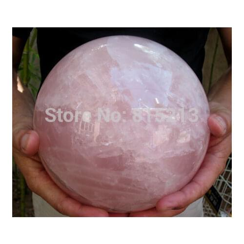 Ddh001021 nature rose crystal quartz sphere ball reiki healing
