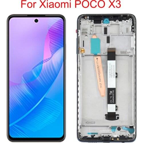 Original Display 6.67'' for Xiaomi Poco X3 LCD With Touch Screen Digitizer Assembly for Xiaomi PocoX3 lcd Display M2007J20CG