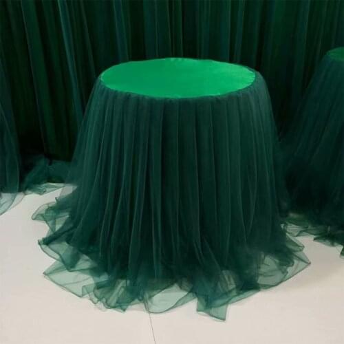 Dearest wedding cocktail table skirt bar decoration for event table cloth