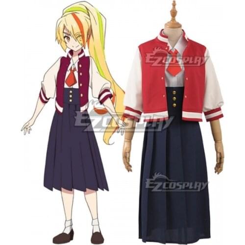 Zombieland Saga Nikaidou Saki Normal School Uniform Suit Dress Girls Party Outfit Halloween Carnival Set Cosplay Costume E001