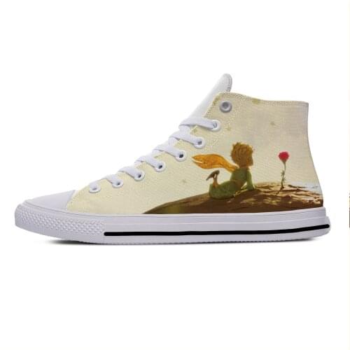 Anime Cartoon Little Prince Cute Fashion Funny Casual Cloth Shoes High Top Lightweight Breathable 3D Print Men Women Sneakers
