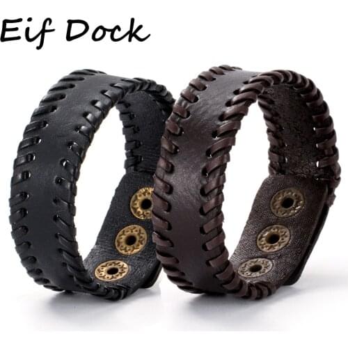 Hot Sale High Quality Simple Men Women Wristband Vintage Punk Braided Thin Leather Bracelet Jewelry Couples Gift Dropshipping