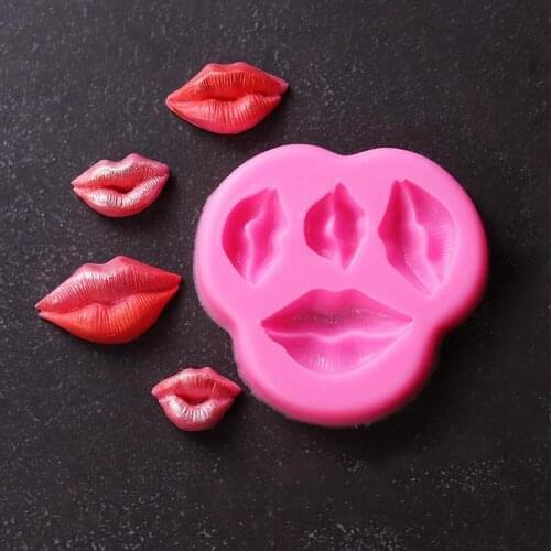 Cute Cake Mold Lip Shaped Professional Silicone Mold Cake Decoration Chocolate Fondant Mold For DIY Baking Cake Decoration Tools