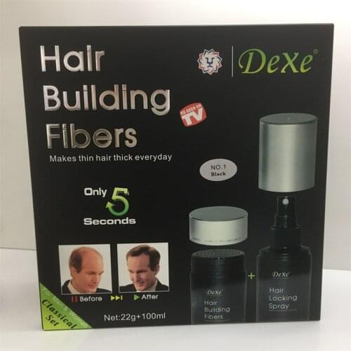 DEXE Dense hair fiber set reissue set 22g fiber + 100g styling water fast dense hair reissue hair building fibers hair care