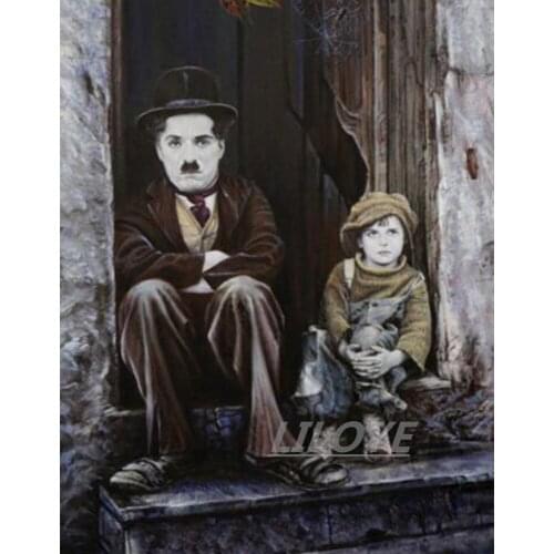 Full Square/Round 5D DIY Diamond Painting "Male Celebrity" 3D Diamond Embroidery Clown Pictures Mosaic Art Home Decoration CV535