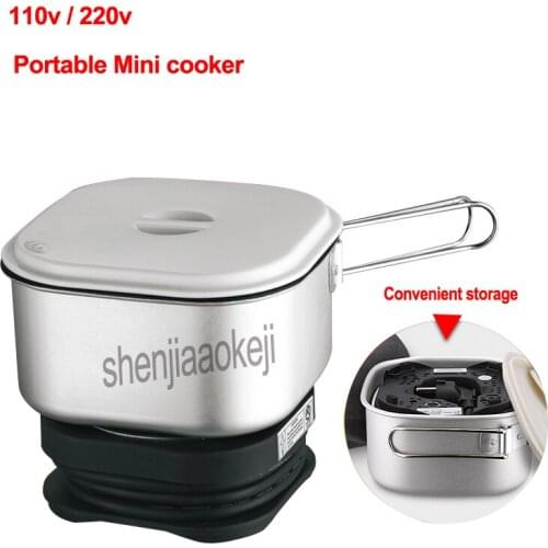 350w Dual Voltage Portable Mini cooker Dormitory boiled noodles boiled porridge Rice Cooking Machine Electric hot pot 110V/ 220v