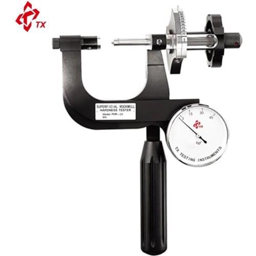 Brand TX PHR-2S Portable Superficial Rockwell Hardness Tester for thin small long irregular metal parts with small bearing face