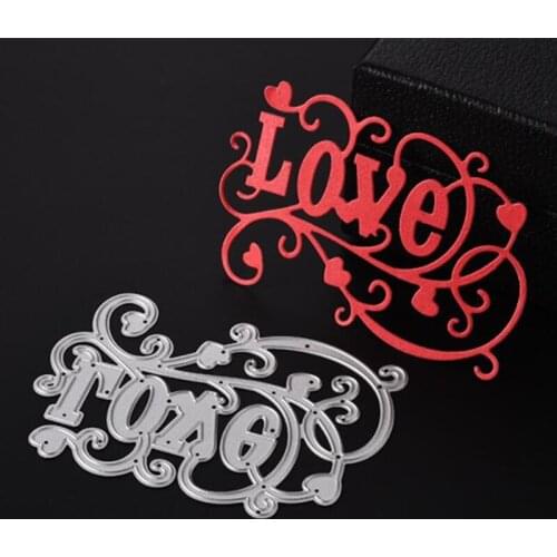 SCD325 Metal Cutting Dies For Scrapbooking Stencils Wedding Love DIY Cut Album Cards Decoration Embossing Die Cuts Tool Template