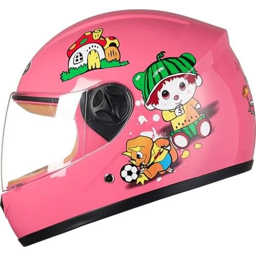 Free shipping Motorcycle Helmet Electric Bicycle Child Full Face Capacete Kids Sports Cartoon Helmets Windproof