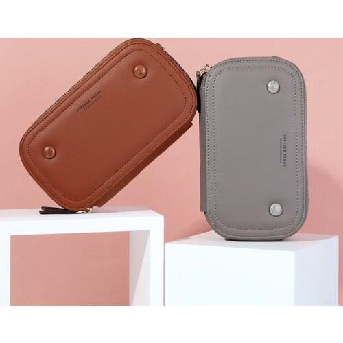 Womens Mini Crossbody Bag Fashion Women Cell Phone Shoulder Messenger Bag Clutch Female Small Purse Double Zipper Handbag NEW