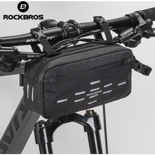 ROCKBROS Bicycle Bag Front Handlebar Cycling Bag Frame Basket Waterproof Multifuctional MTB Road Scooter Bike Bag Pannier
